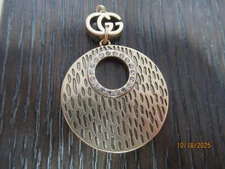 GUCCI ZIP PULL   CHARM  2 INCH   GOLD tone,  METAL , SO PRETTY