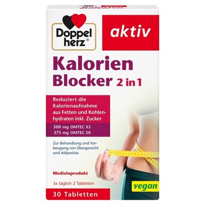 Kalorien Blocker 2in1 Doppelherz 30 Tabletten Medizinprodukt Übergewicht