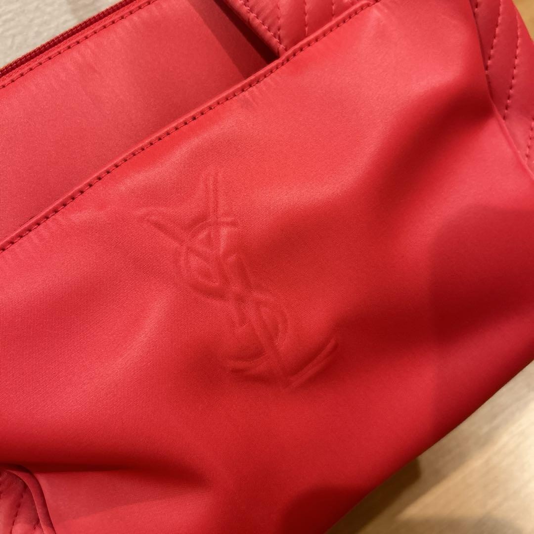 Borsa Yves Saint Laurent rossa in nylon usata