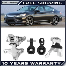 4pcs Engine Motor & Trans Mount Kit Set For 18-22 Honda Accord TURBO AUTO CVT