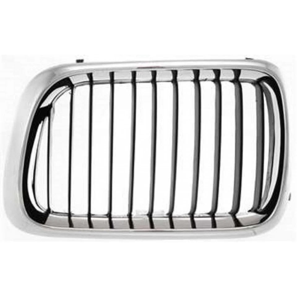 For BMW 323i/323is 1998 1999 Grille Driver & Passenger Side Pair Black Bars - Image 3 of 4