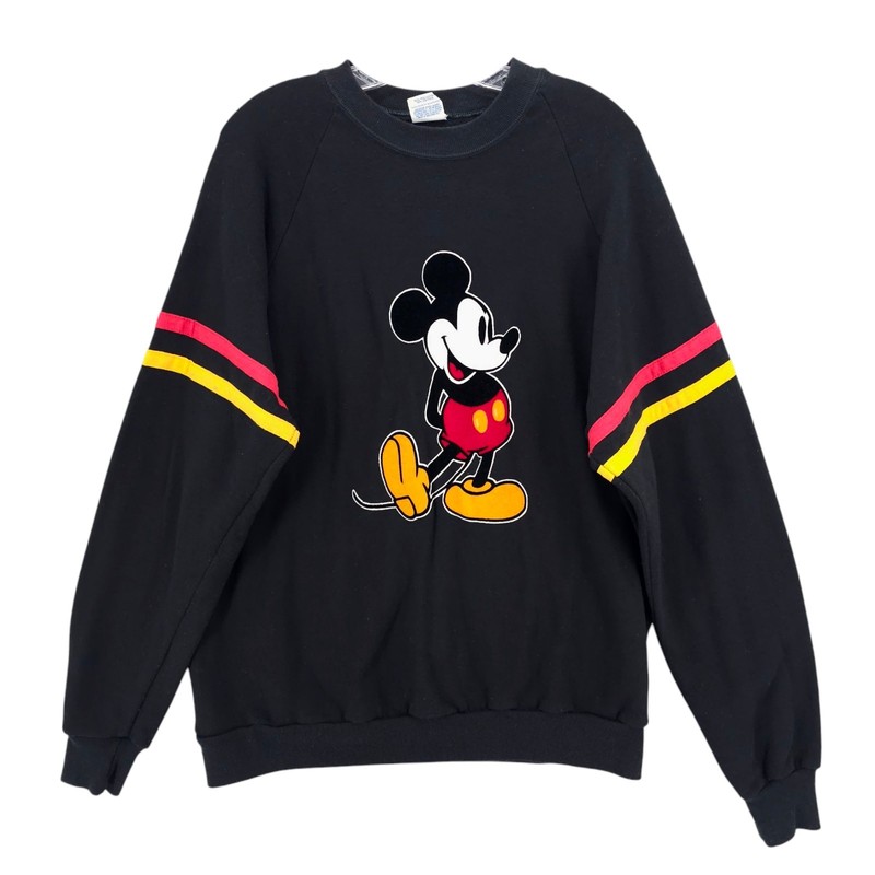 Vintage 80s Disney Mickey Mouse Crewneck Sweatshirt MADE IN USA One Size