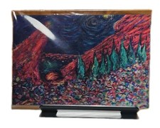 Red Rocks Colorado Scramble Campbell Amphitheatre Hold-To-Light 3-D Postcard 