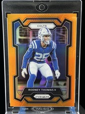2023 Panini Prizm Rodney Thomas II Orange Prizm 102/249 #130 Indianapolis Colts