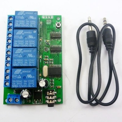 4 CH DTMF MT8870 Audio Decoder Smart Home Controller Voice Mobile   Control *hu