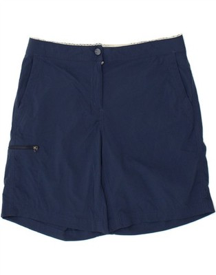 L.L.BEAN Damen-Cargoshorts US 10 Large W32 marineblau Nylon CP09