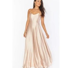 Show Me Your Mumu Faith Maxi Full Length Bridesmaid Formal Dress Gown Champange