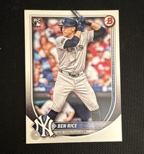 Topps Ben Rice New York Yankees 2025 Bowman Rookie Base #85 Baseball Card