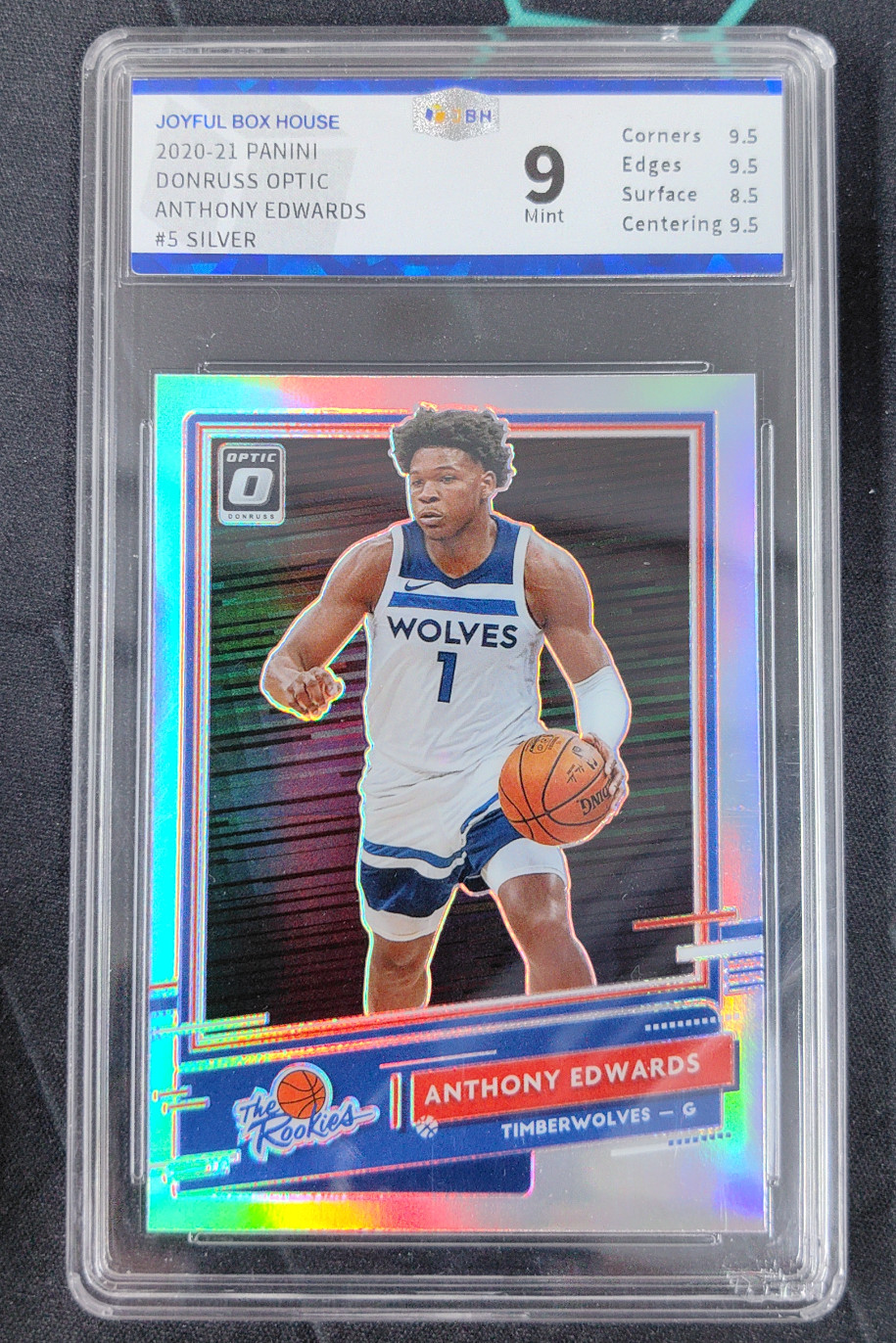 2020-21 Panini Donruss Optic Anthony Edwards The Rookies Silver rc #5 JBH 9