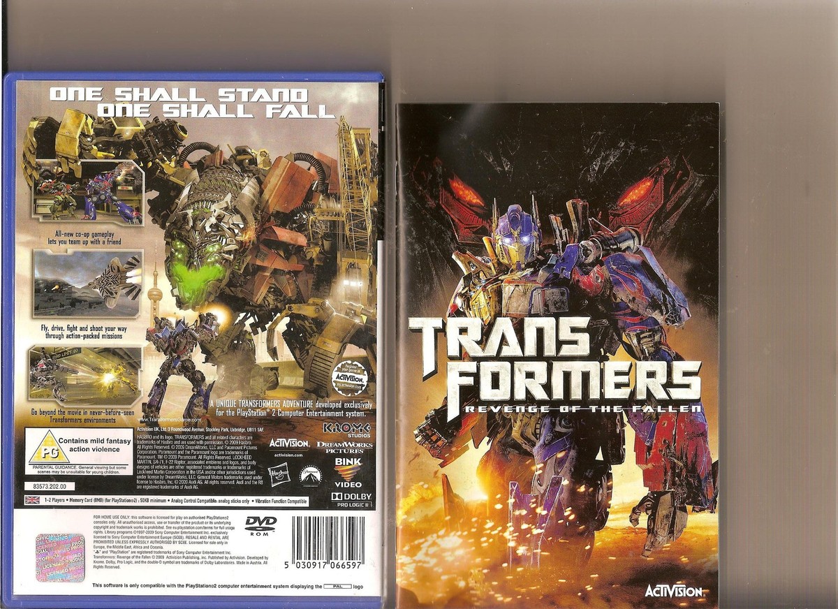 TRANSFORMERS 2 REVENGE OF THE FALLEN PLAYSTATION 2 PS2 PS 2