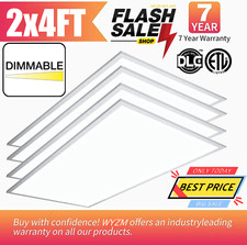 2x4 FT LED Flat Panel Light 75Watt 7800 Lumens, 5000K Drop Ceiling Office Lights