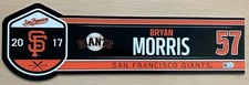BRYAN MORRIS GAME-USED LOCKER NAME TAG *YOU PICK FROM LIST* GIANTS BASEBALL MLB