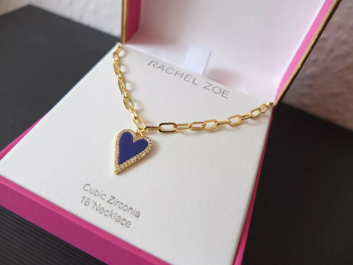 Rachel Zoe Fabulous Necklace IN Gold with Heart Pendant New Chain