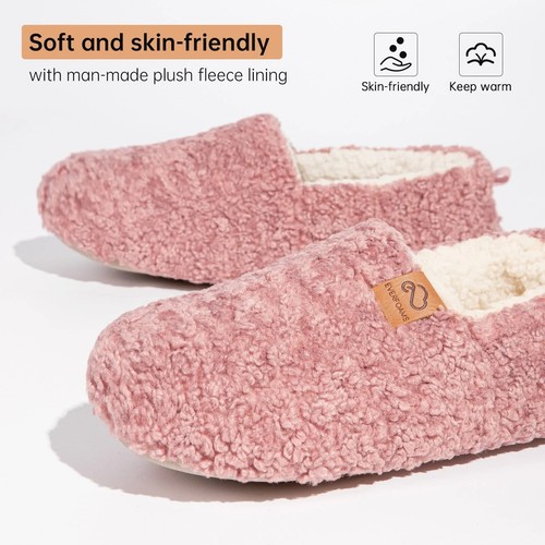 Everfoams Women's Slip on Ladies Soft Memory Foam Slipper Size pink - Picture 2 of 5