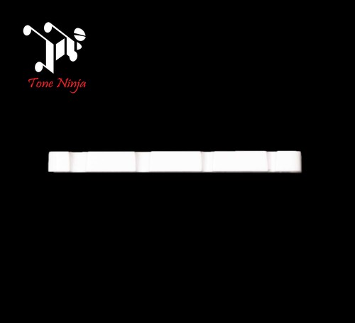 Genuine Tone Ninja Slotted 4-String P-Bass Nut White 5 Pack NUT-102-W5 - Picture 2 of 3
