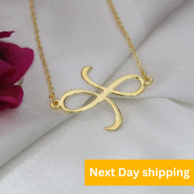 Gold Infinite Love Necklace, Valentines day gift, Handmade Jewelry, Great Gift