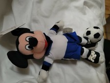 UK Soccer Mickey Mickey Mouse Disney NEW bean bag beanie