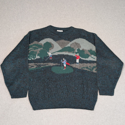 NICO Golf Sweater Mens Size Small 46 Embroidered 100% Acrylic Made