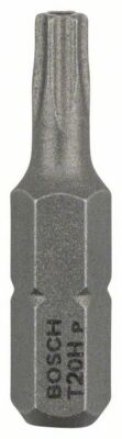 10x BOSCH Security-Torx-Schrauberbit Extra-Hart T20H, 25 mm, 2er-Pack