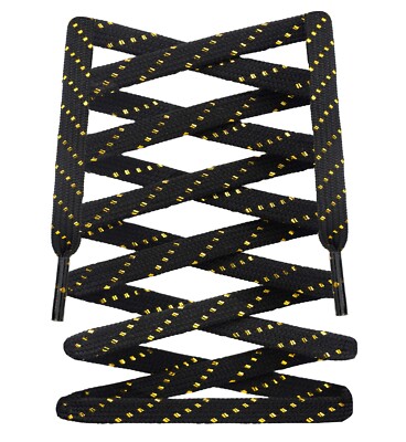 LitLaces - Two Tone Metallic Flat Shoelaces for Sneakers and Casual Shoes