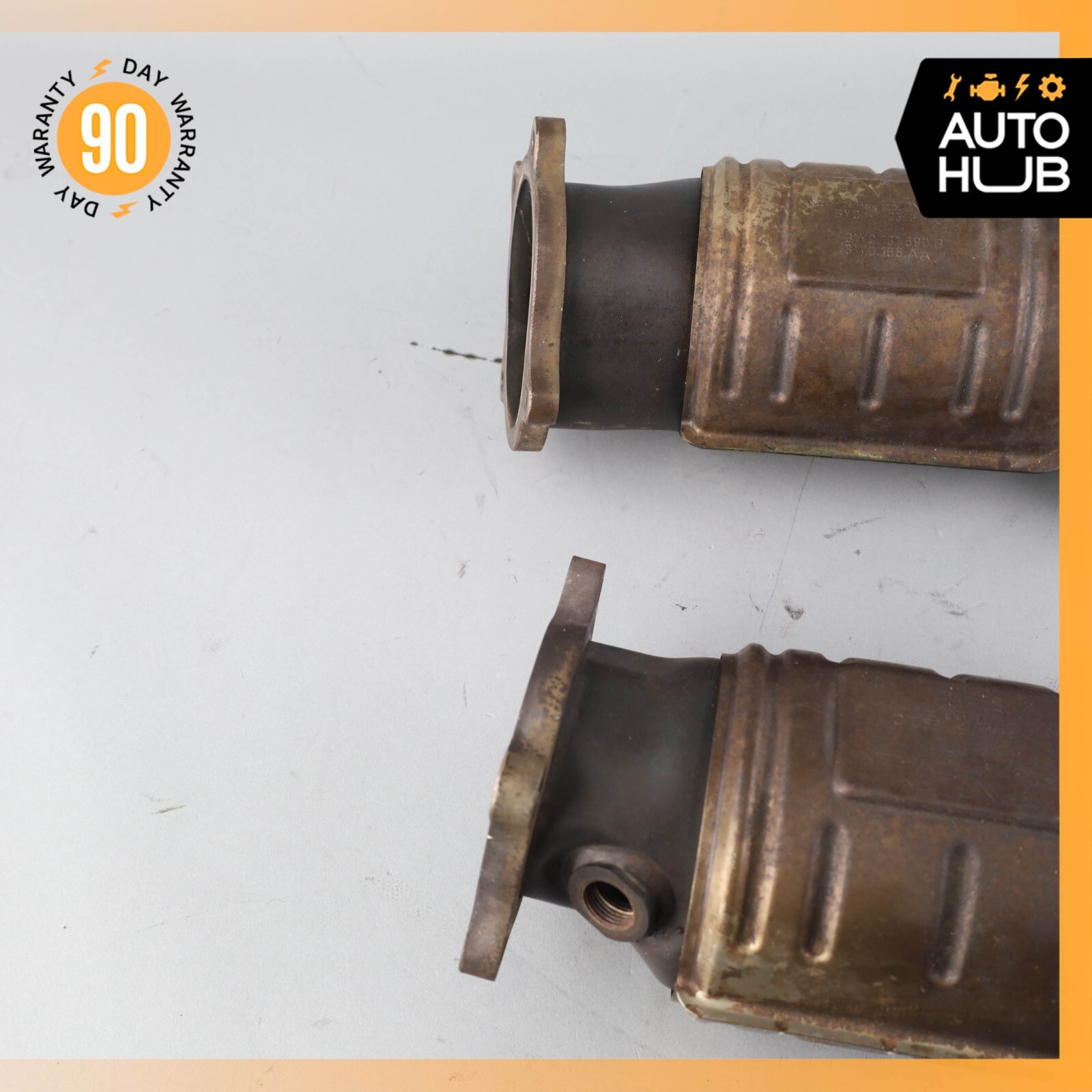 03-06 Bentley Continental GT Flying Spur Exhaust Downpipe Left & Right Set OEM