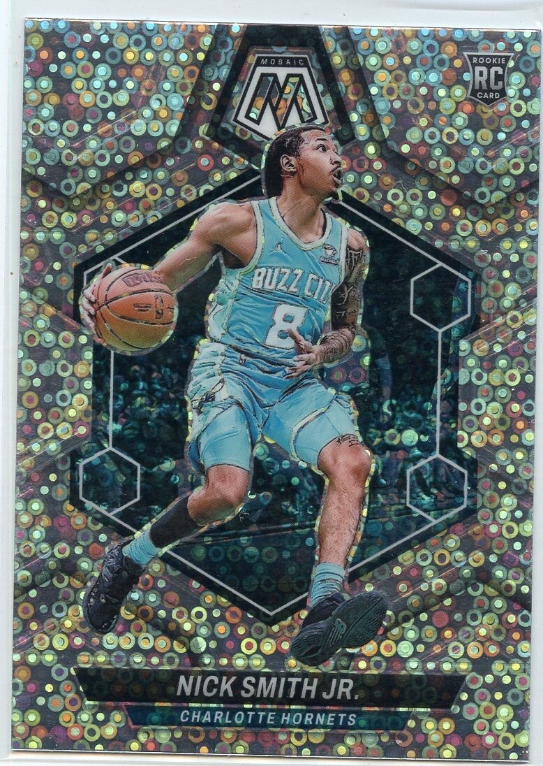 2023 Panini Mosaic Rookies Fast Break Silver Prizm Nick Smith Jr #242 Rookie RC