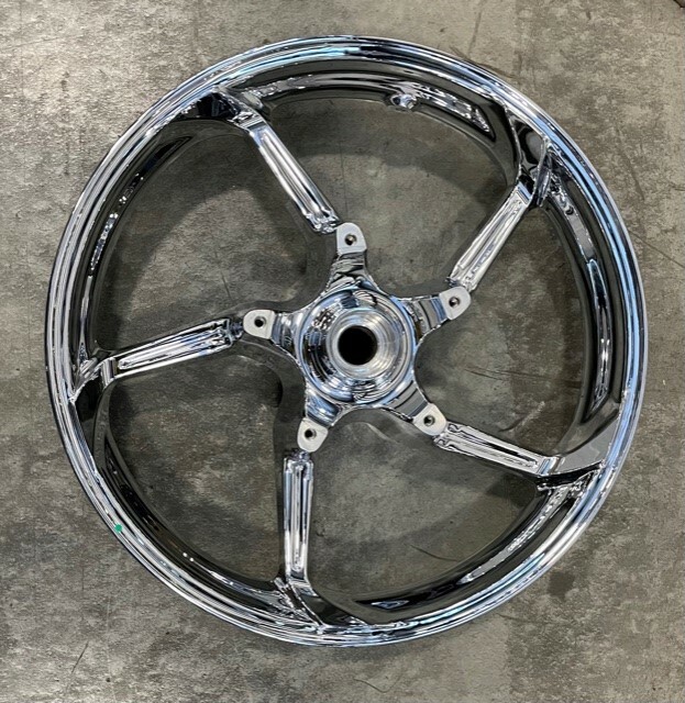 Harley Davidson 19 Inch Chrome Aggressor Front Wheel 43300321 for sale online eBay