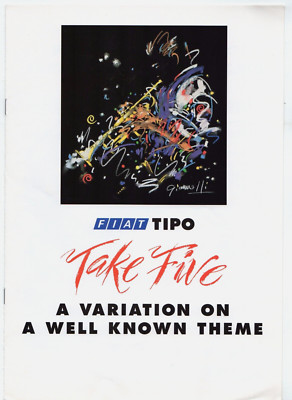 Fiat Tipo Take Five 1.6ie Limited Edition 1992 UK Market Sales Brochure 