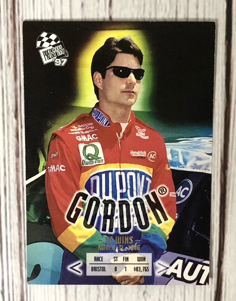 Press Pass 1997 Jeff Gordon Trading Card NASCAR 10 Wins Card #135 - Image 3 of 4
