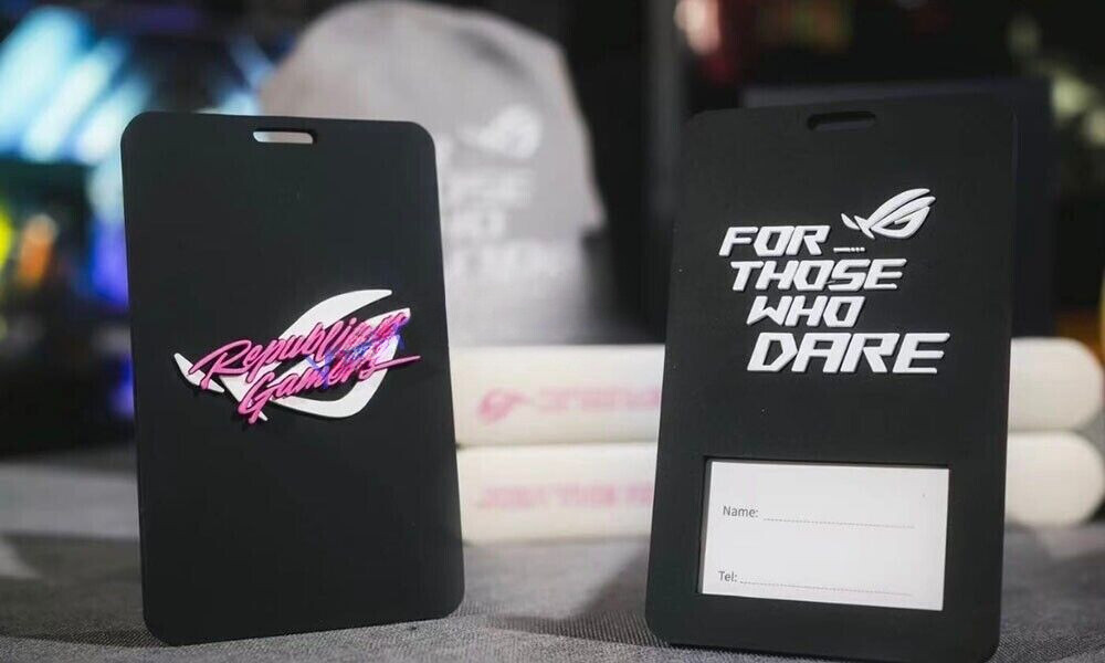 ASUS ROG Travel Luggage Tag PVC Suitcase Baggage Bag Name Tel Address ...