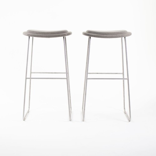2013 Hi-Pad Bar Stools by Jasper Morrison for Cappellini in Gray Fabric 4x Avail - Picture 8 of 12