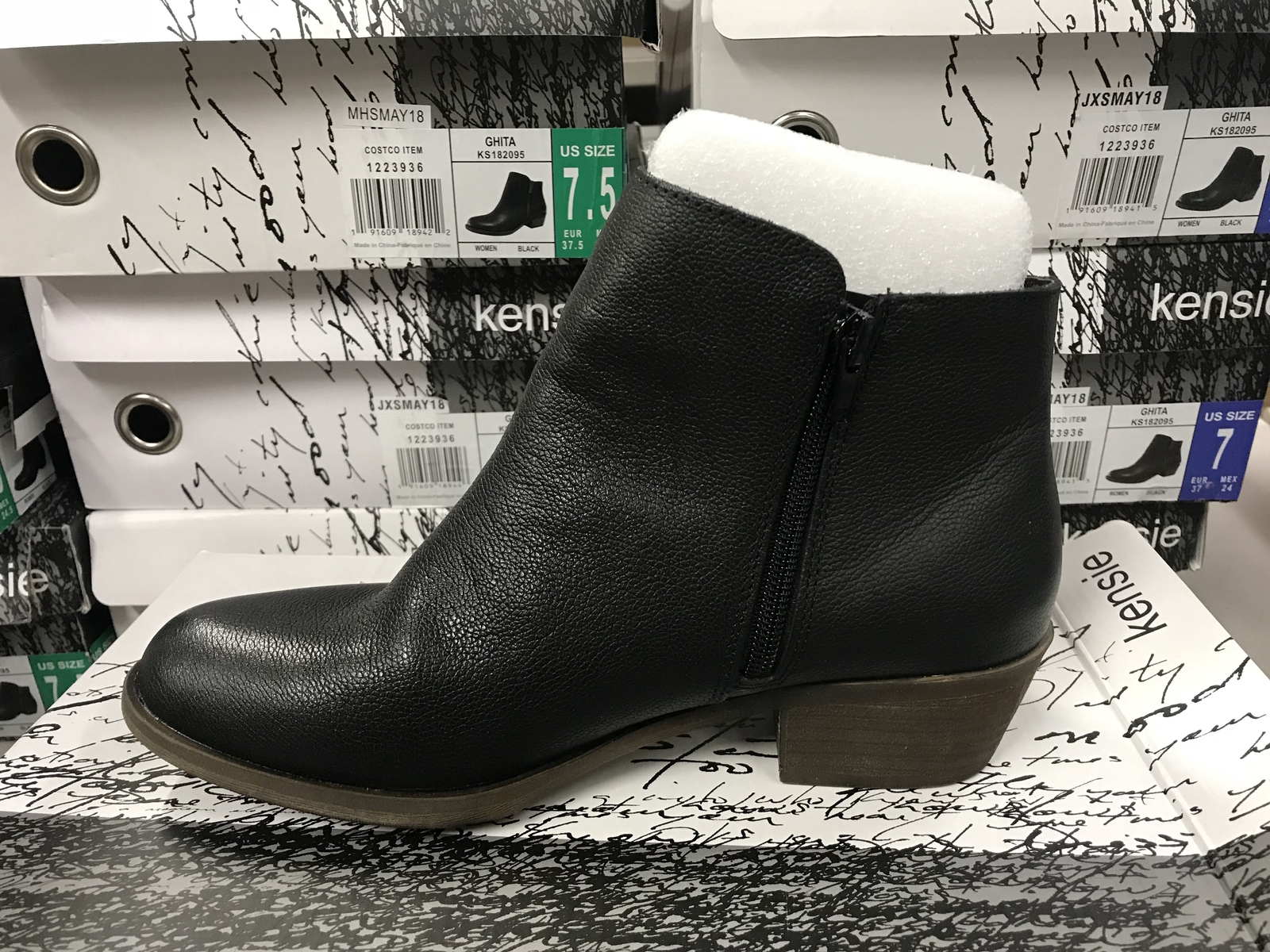 kensie black booties