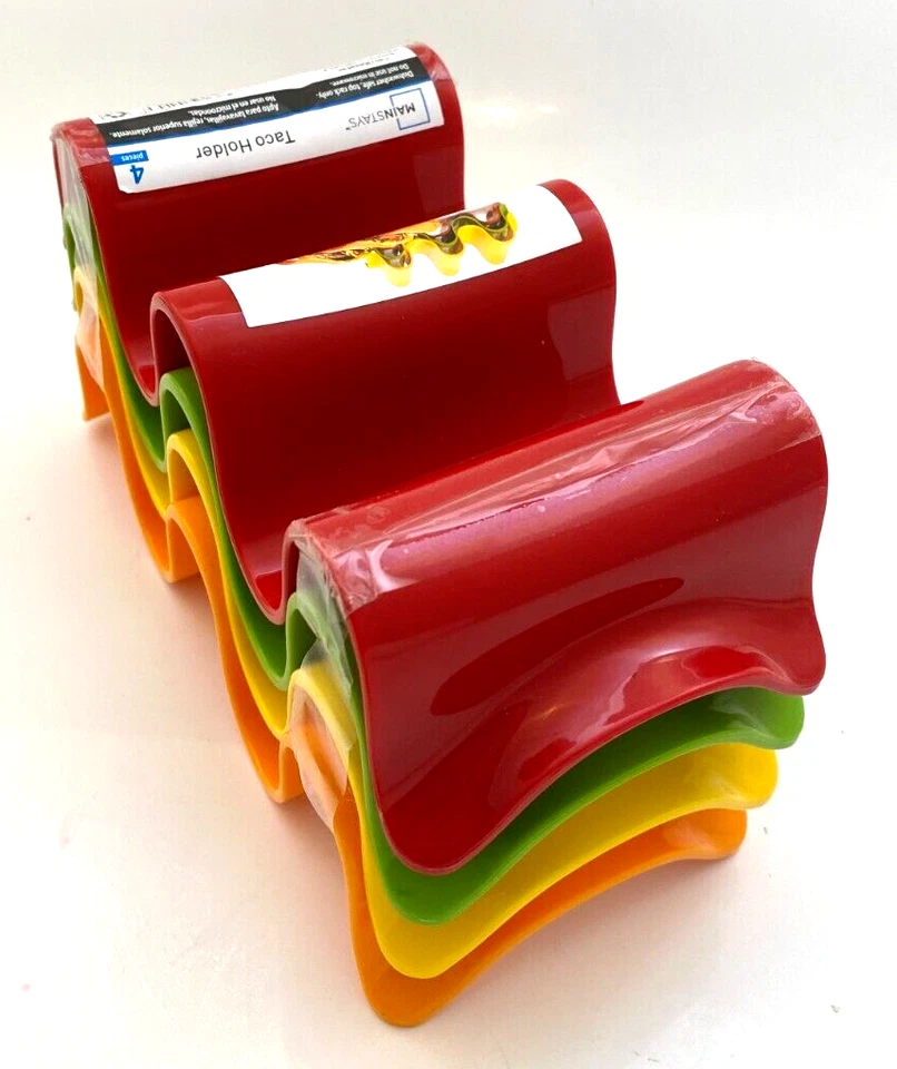 Mainstays Taco Holders Set of 4 Melamine Multicolor - NEW - Image 2 of 3