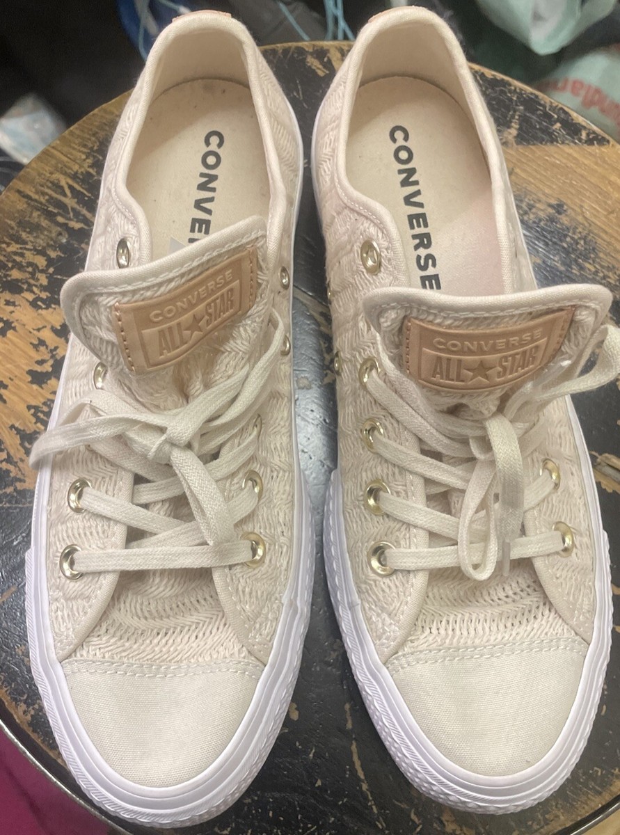 New Converse Chuck Taylor Women's Size Lift Herringbone Mesh Low Top Ox