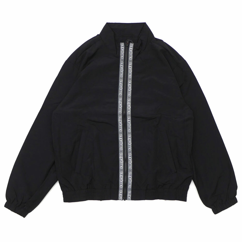 Supreme Classic Logo Taping Track Jacket Black Supreme