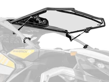 SuperATV Scratch Resistant Flip Windshield for Can-Am Maverick R/See Fitment