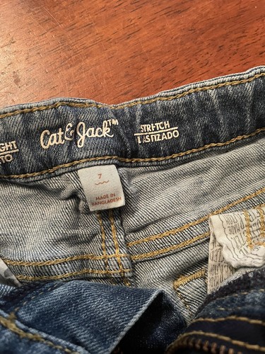 Lot Of 2 Boys Size 7 Cat & Jack Jeans - Picture 4 of 7