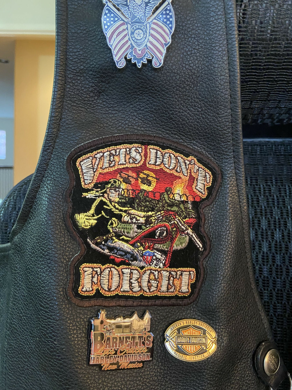 Harley Davidson Motor Clothes Leather Vest Size L Mot… Gem