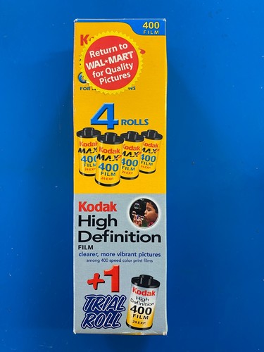 Kodak High Definition 400 Film 35MM 4 Rolls 24 Exp per Roll Exp 12/2004