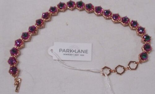 Park Lane Limited Edition Gold sechseckig HONEYWB BOTANISCHES Armband 7 Zoll + 1