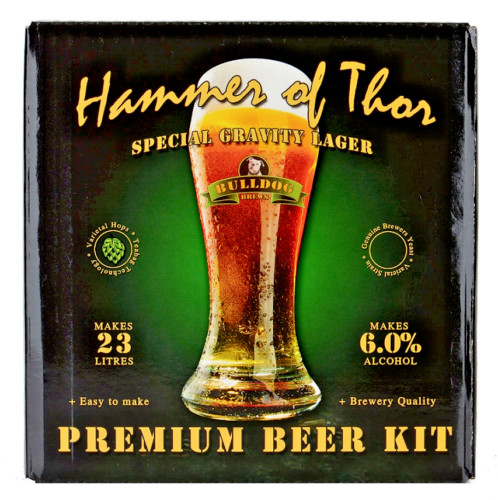 Bulldog Brews Premium Craft Beer Kit Hammer Of Thor Special Gravity Lager