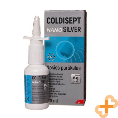 COLDISEPT Nanosilver Nasal Spray 20ml Plaie Gorge Traitement Infections