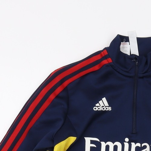 Adidas Boys Blue 1/4 Zip Sweater M - Picture 11 of 12