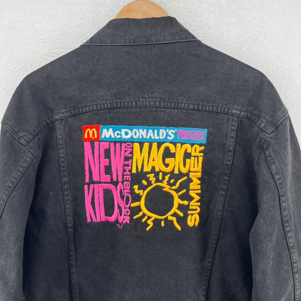 NEW KIDS ON THE BLOCK Jacket L MCDONALDS 1990 Magic Summer NEW KIDS ON THE BLOCK Jacket L MCDONALDS 1990 Magic Summer