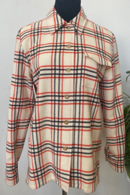 New ESCADA Sport Women's Multicolor Plaid 100% Wool Jacket Top Size M, $985.