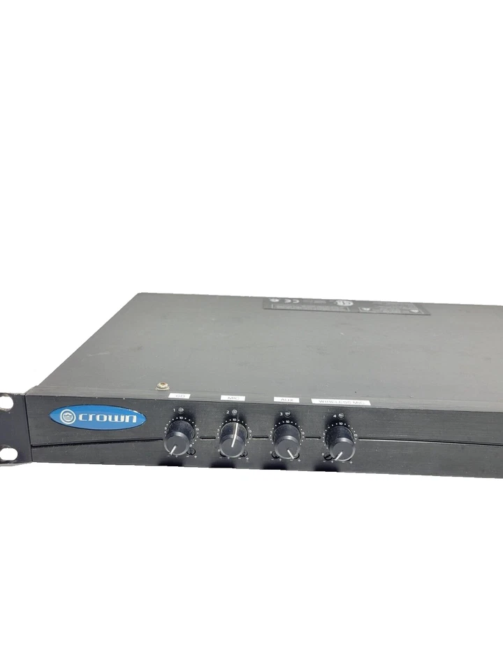 Crown 14M mixer 4 x 1 Channel Preamp Analog Mic or Line With Tone Generator - Image 4 of 4