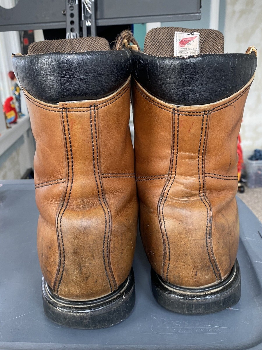 Red Wings Mens Gore-Tex Work Boots Brown Leather Laces Size  display picture 1