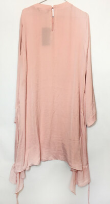 Zara Woman Vestido Manga Larga Rosa-Tamaño Grande | eBay