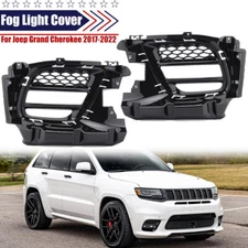 Front Bumper Fog Light Lamp Cover Bezel For Jeep Grand Cherokee SRT 2017-2022