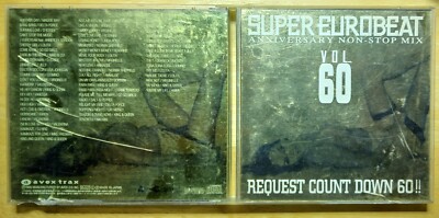 *Rare* SUPER EUROBEAT Vol 60 Anniversary Non-Stop Mix CD Japan Avex Trax 1995